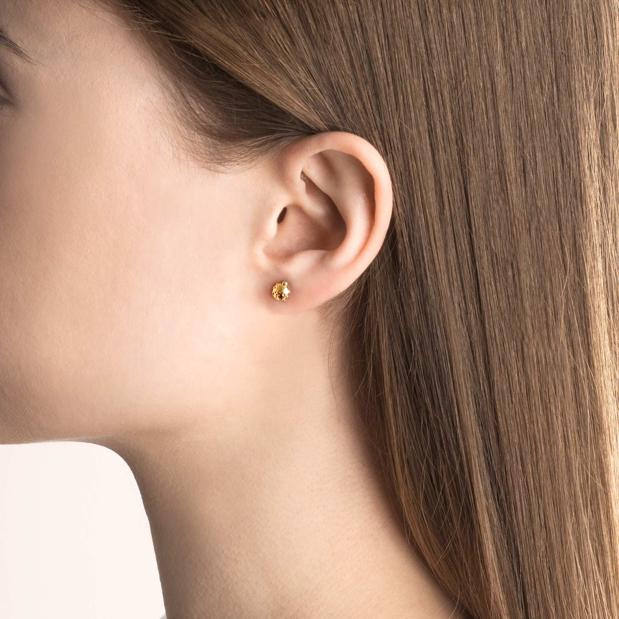 Kolczyki biedronki Savicki: złote - 5