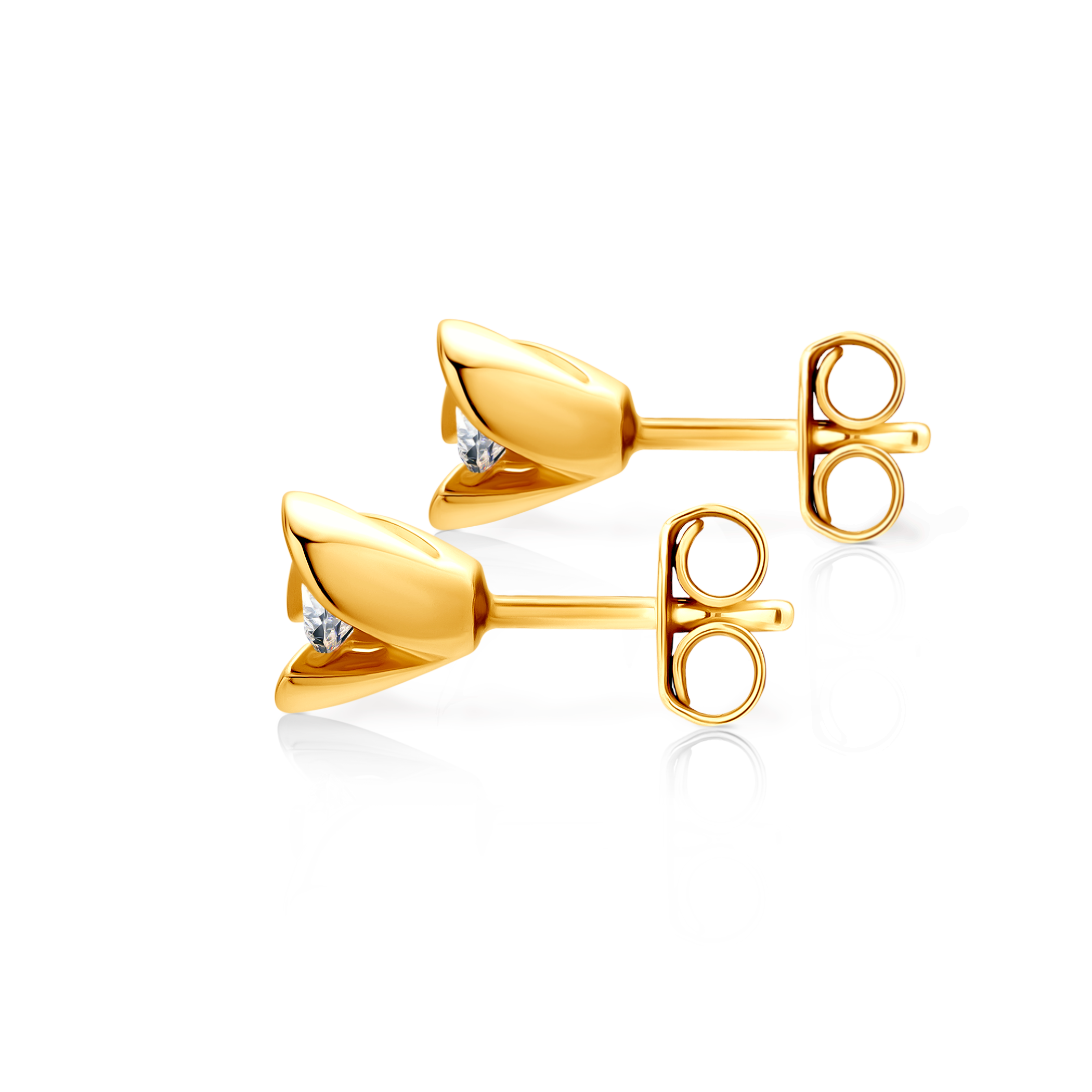 Ohrringe Savicki: Gold, Zirkonia - 3