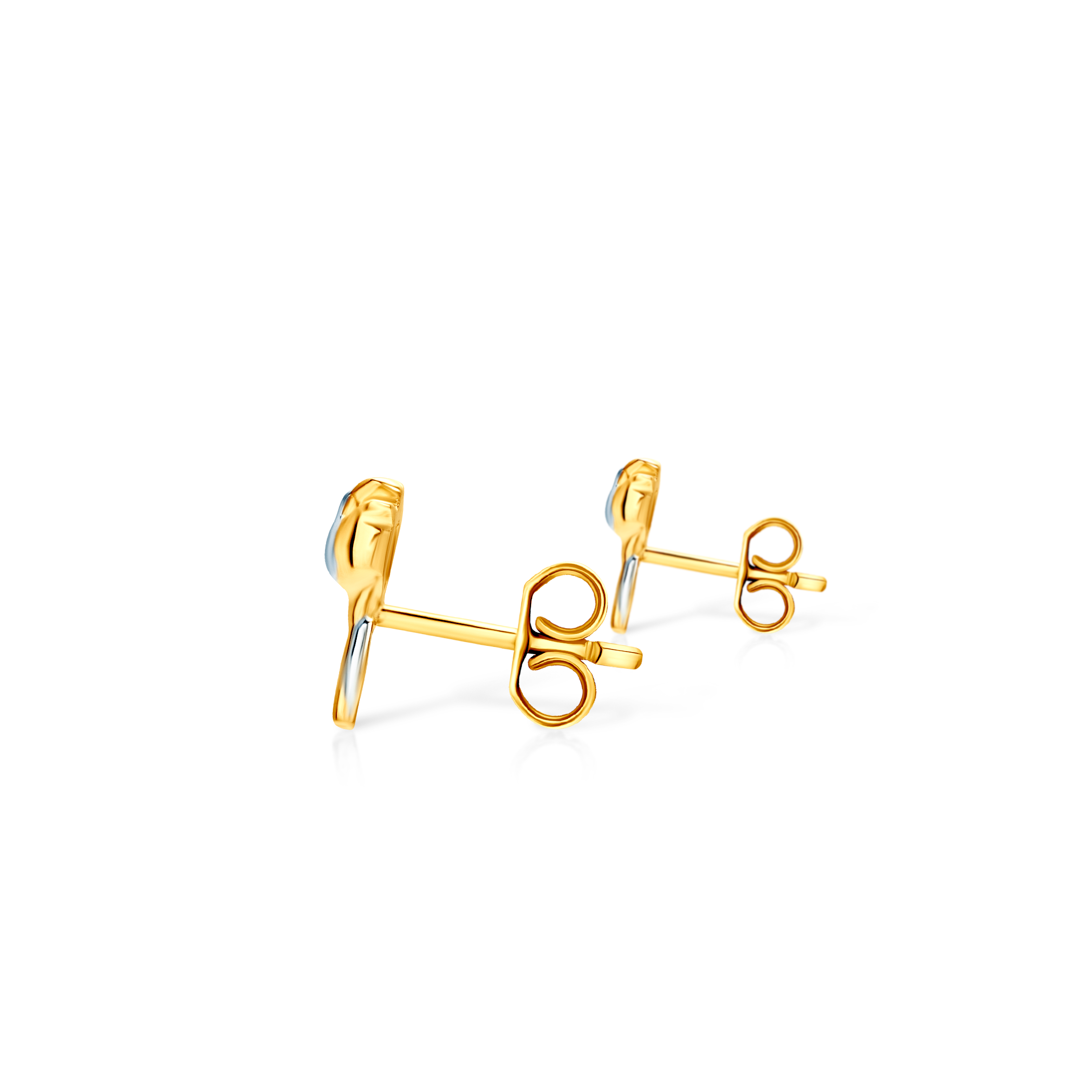 Kolczyki róże Savicki: złote - 3