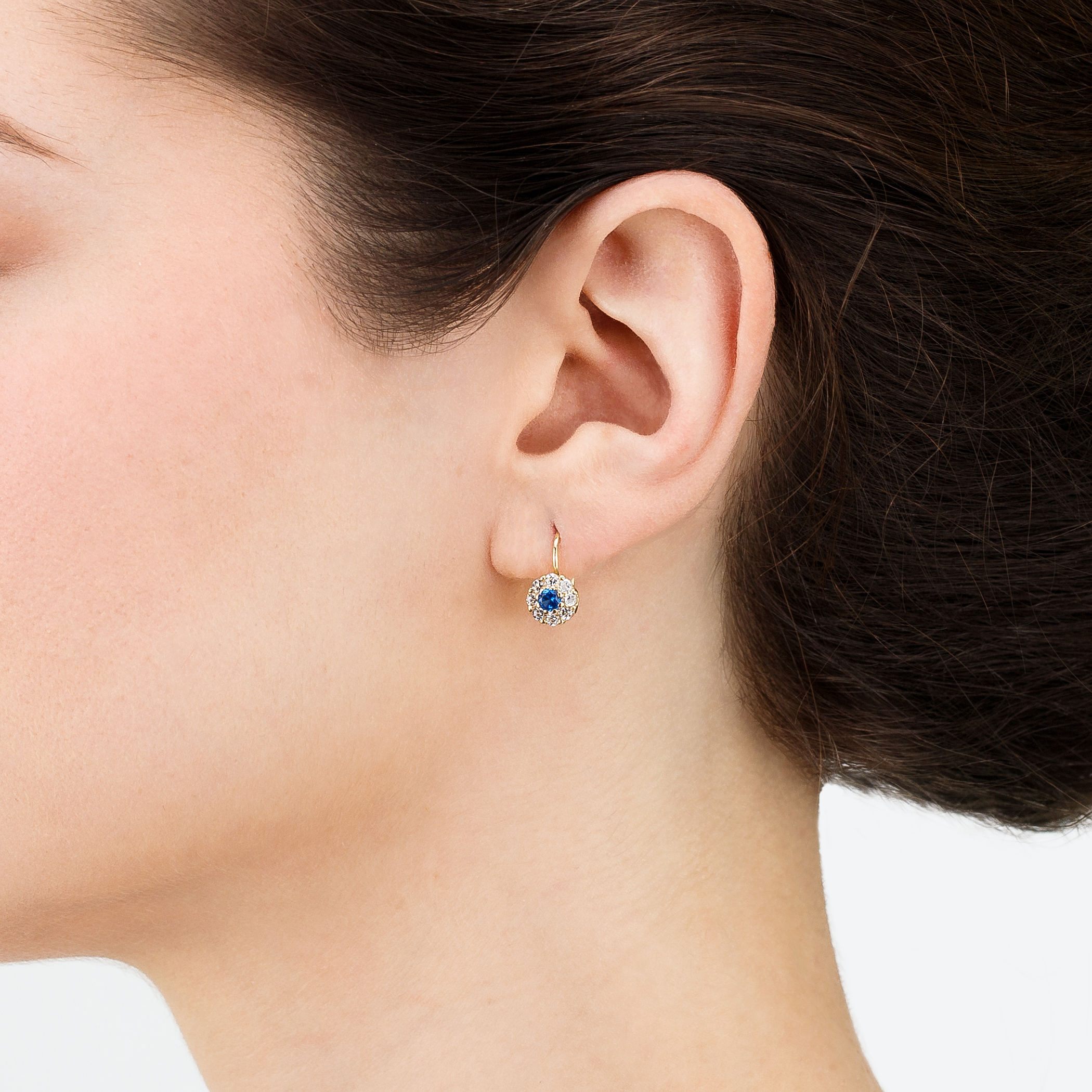 Kolczyki Savicki: złote, cyrkonie - 4