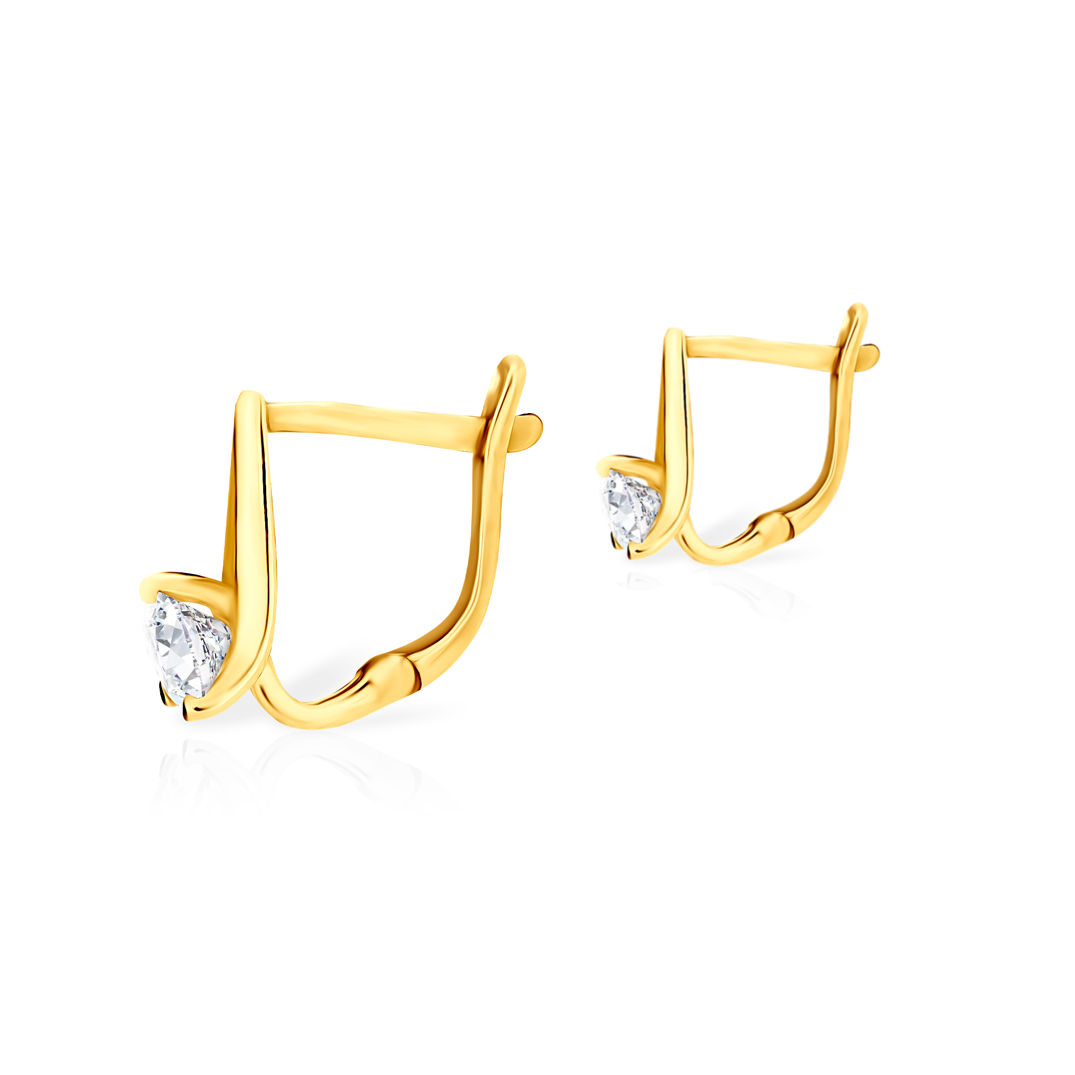 Ohrringe Savicki: Gold, Zirkonia - 3