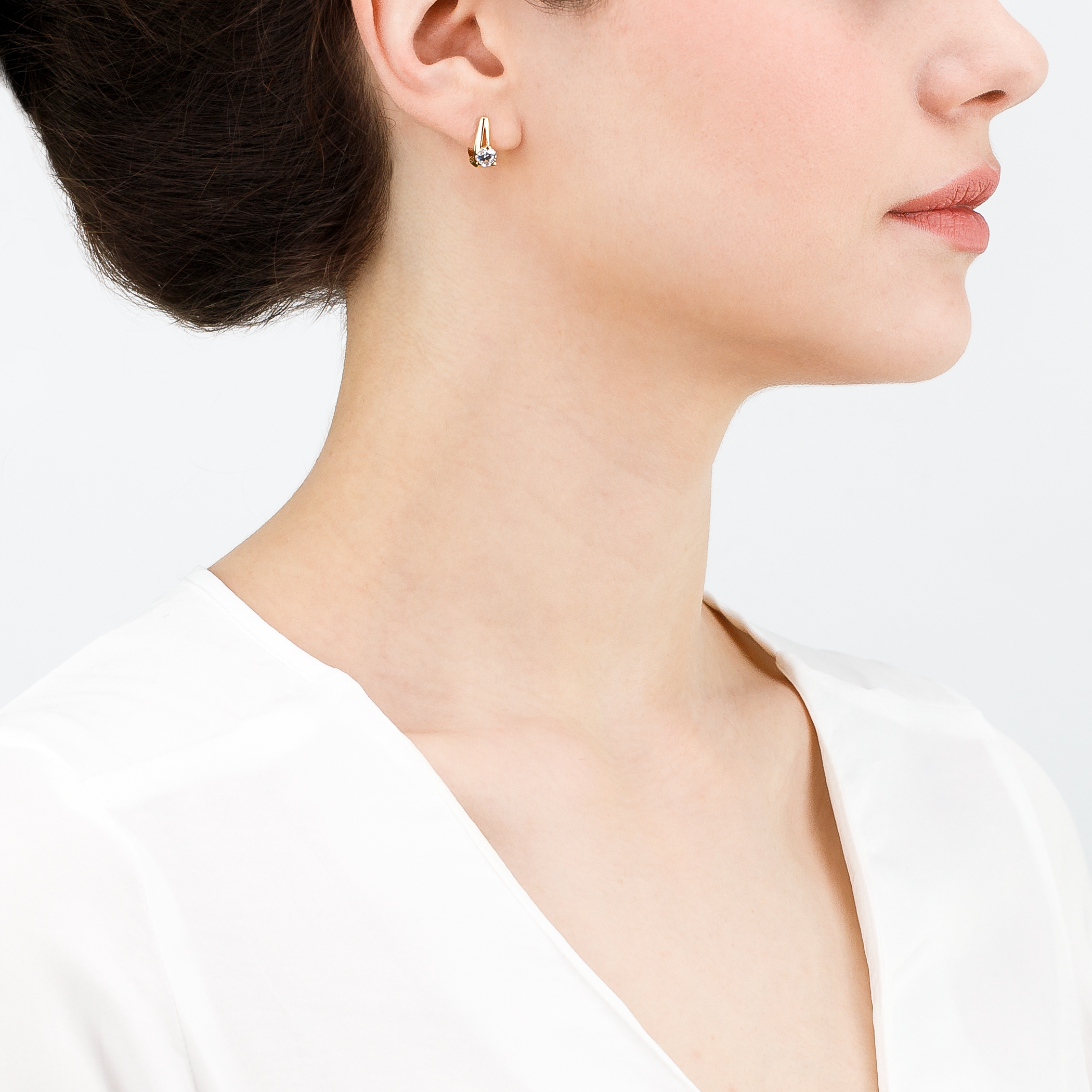 Ohrringe Savicki: Gold, Zirkonia - 5