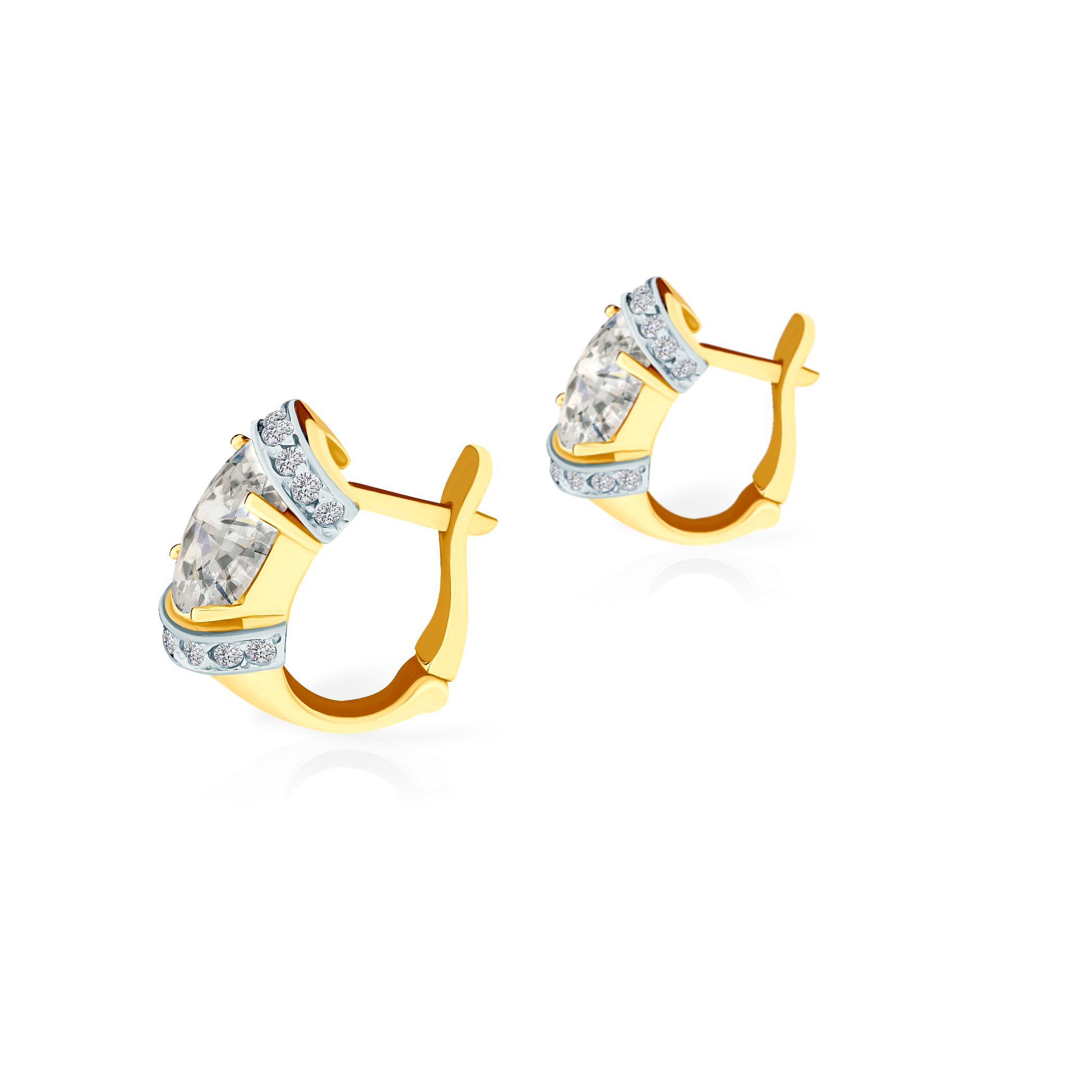 Ohrringe Savicki: Gold, Zirkonia - 3