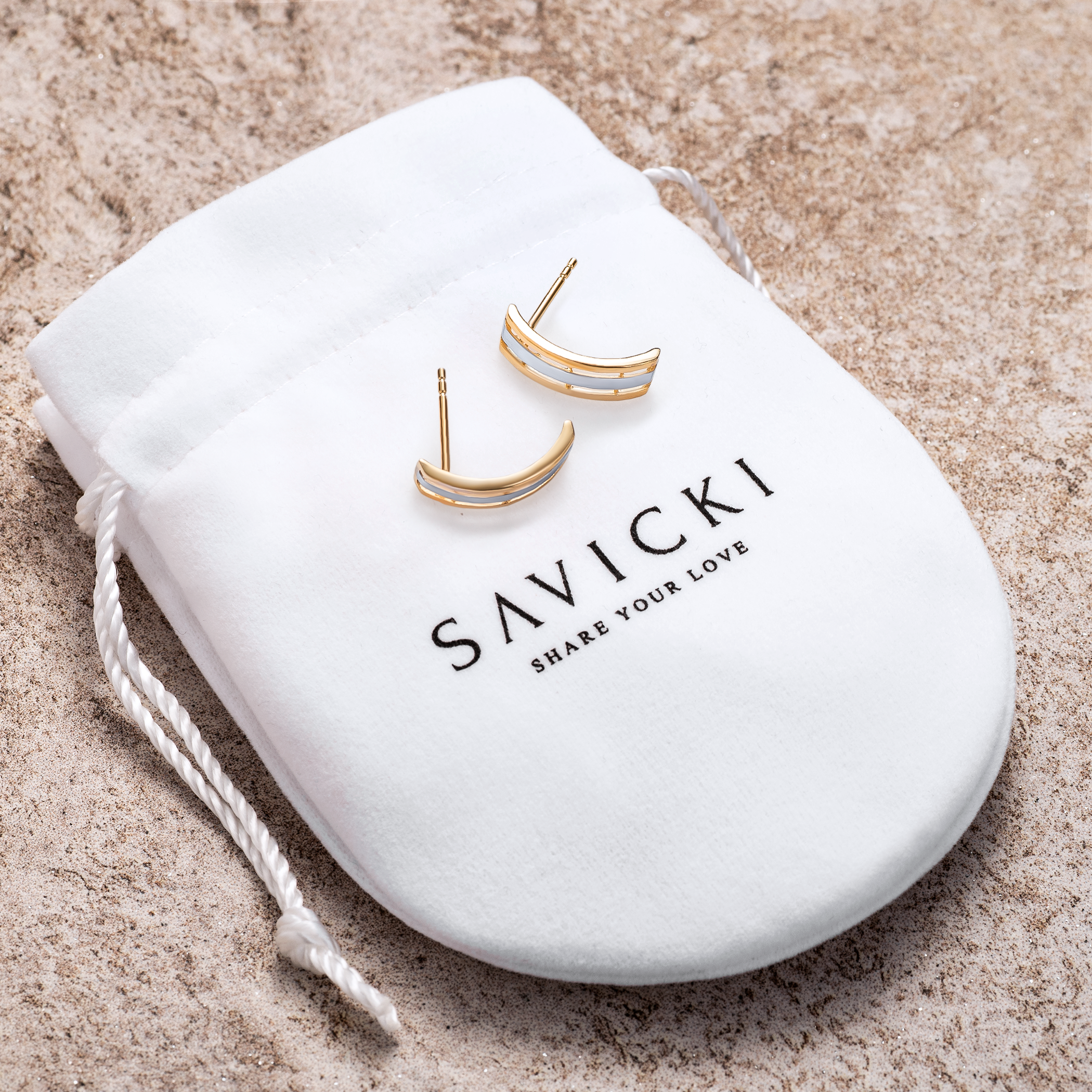 Kolczyki Savicki: złote