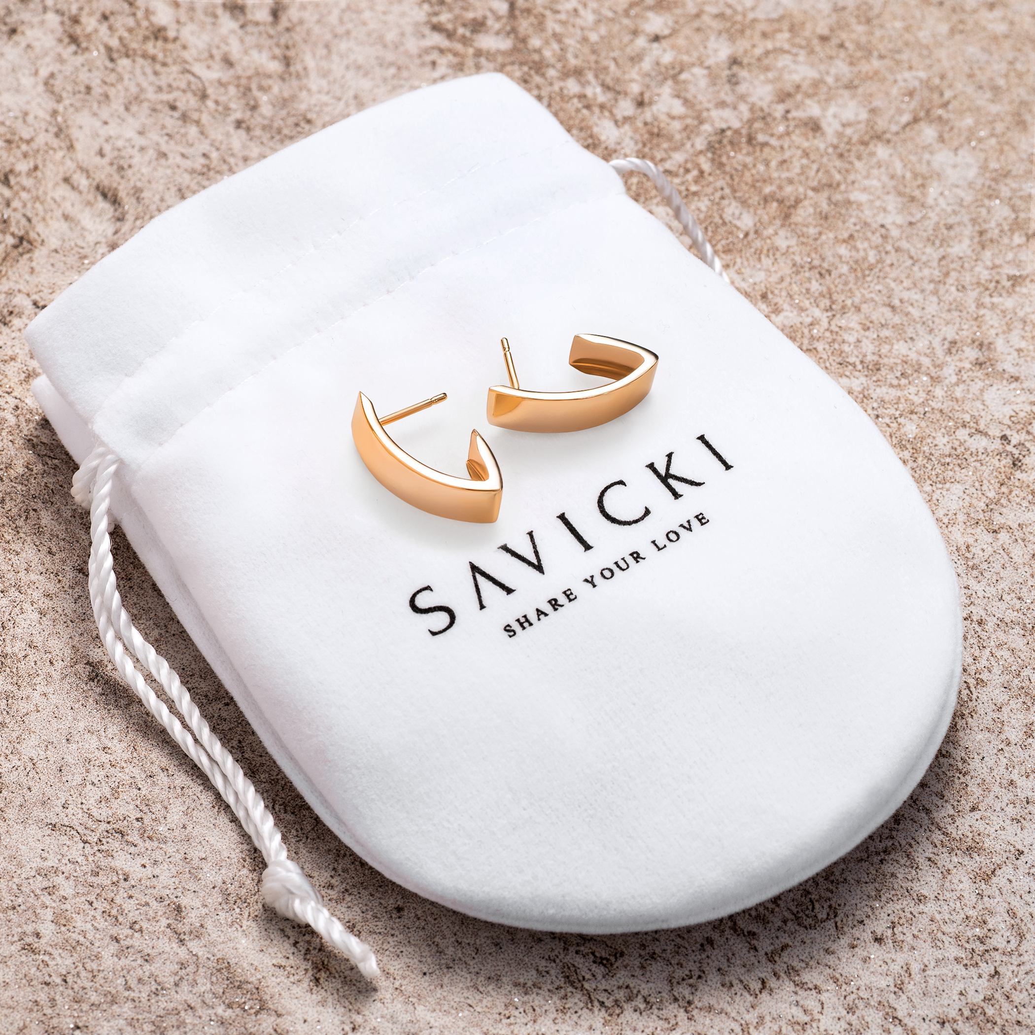 Kolczyki Savicki: złote