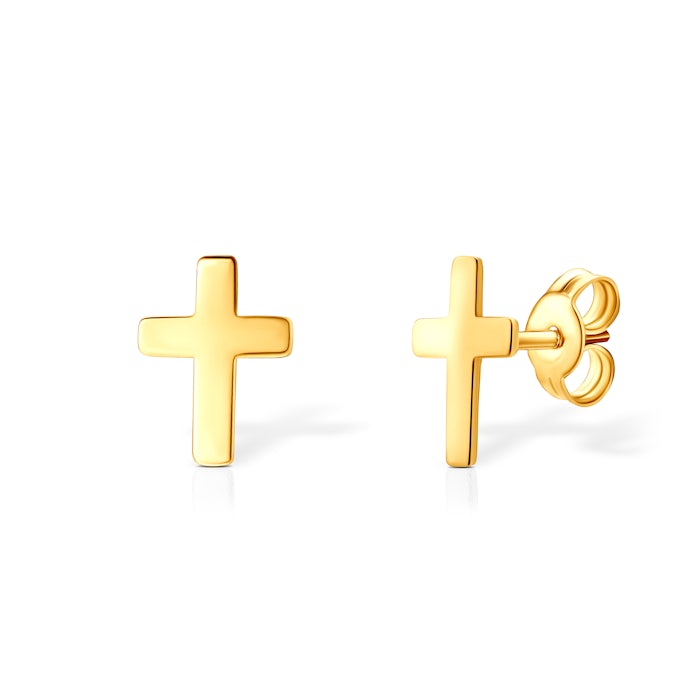 Kolczyki krzyże Savicki: złote