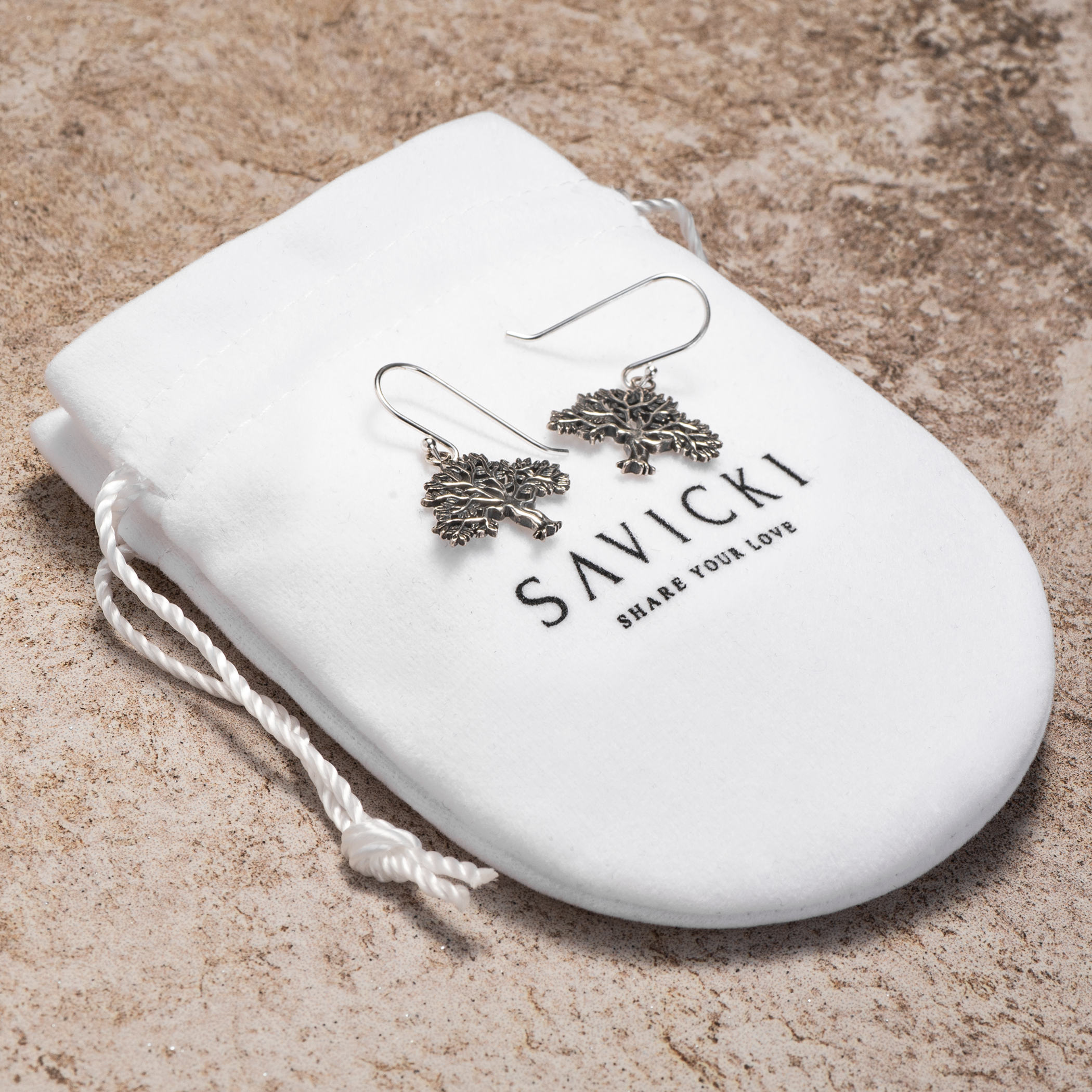 Kolczyki drzewo życia Savicki: srebrne - 3