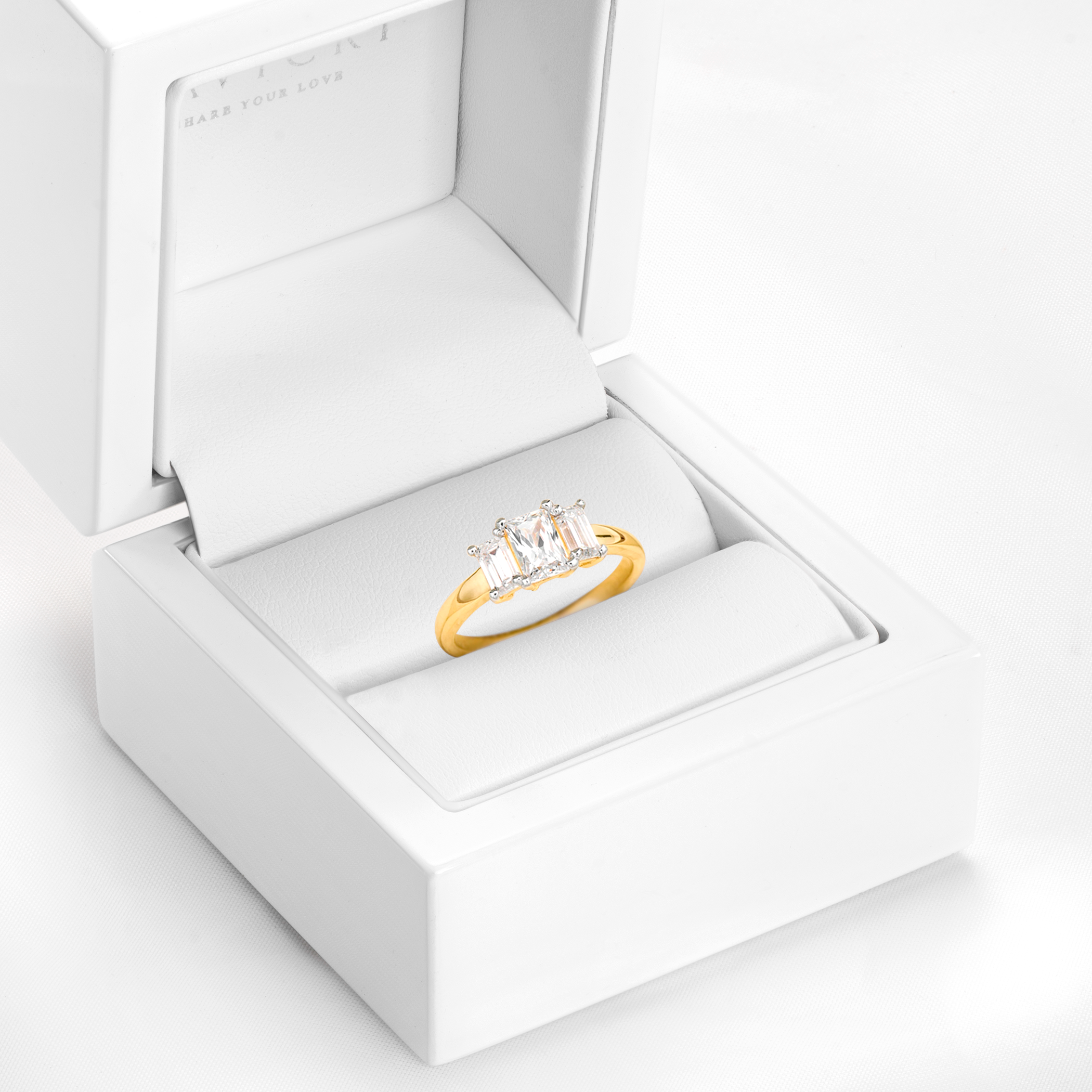 Verlobungsring SAVICKI: Zweifarbiges Gold, mit Zirkonia - 5