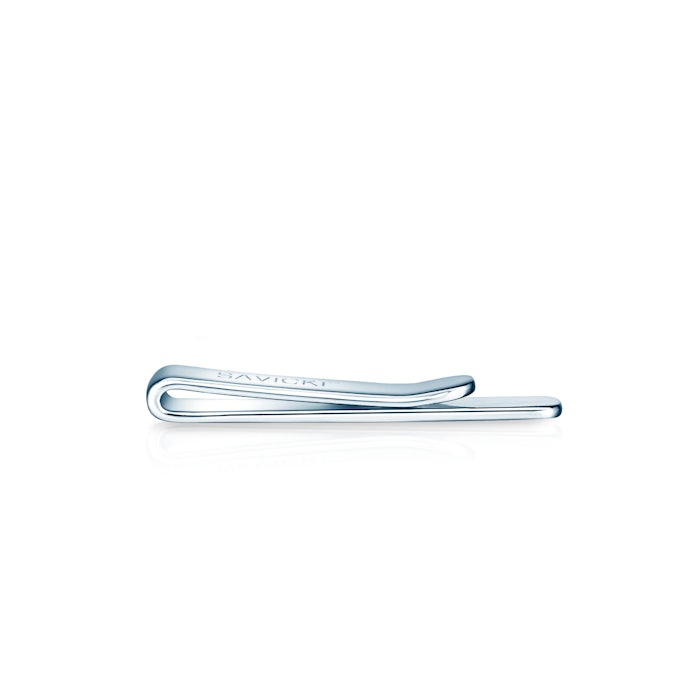 SAVICKI tie clips: silver
