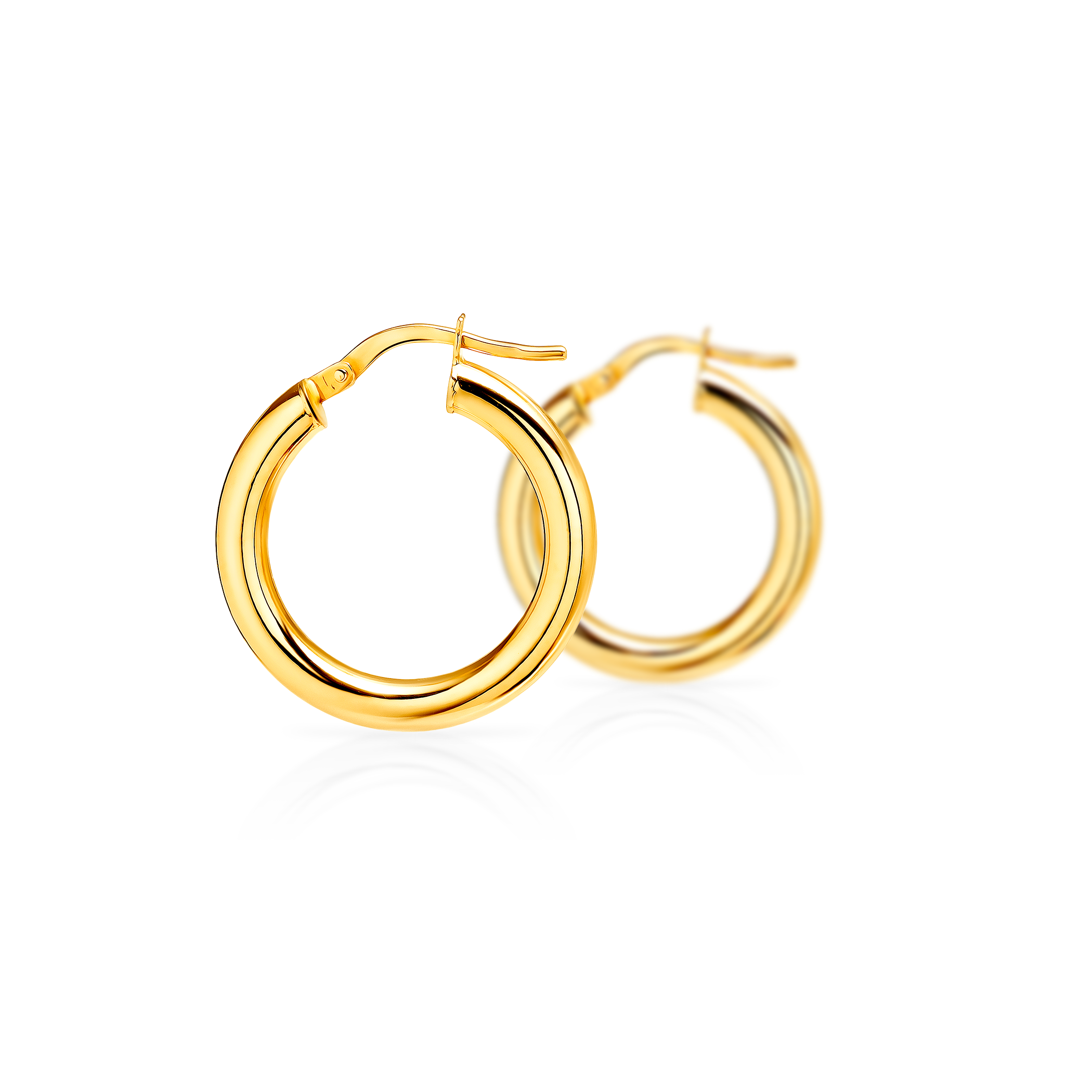 Kolczyki koła Savicki: złote - 3