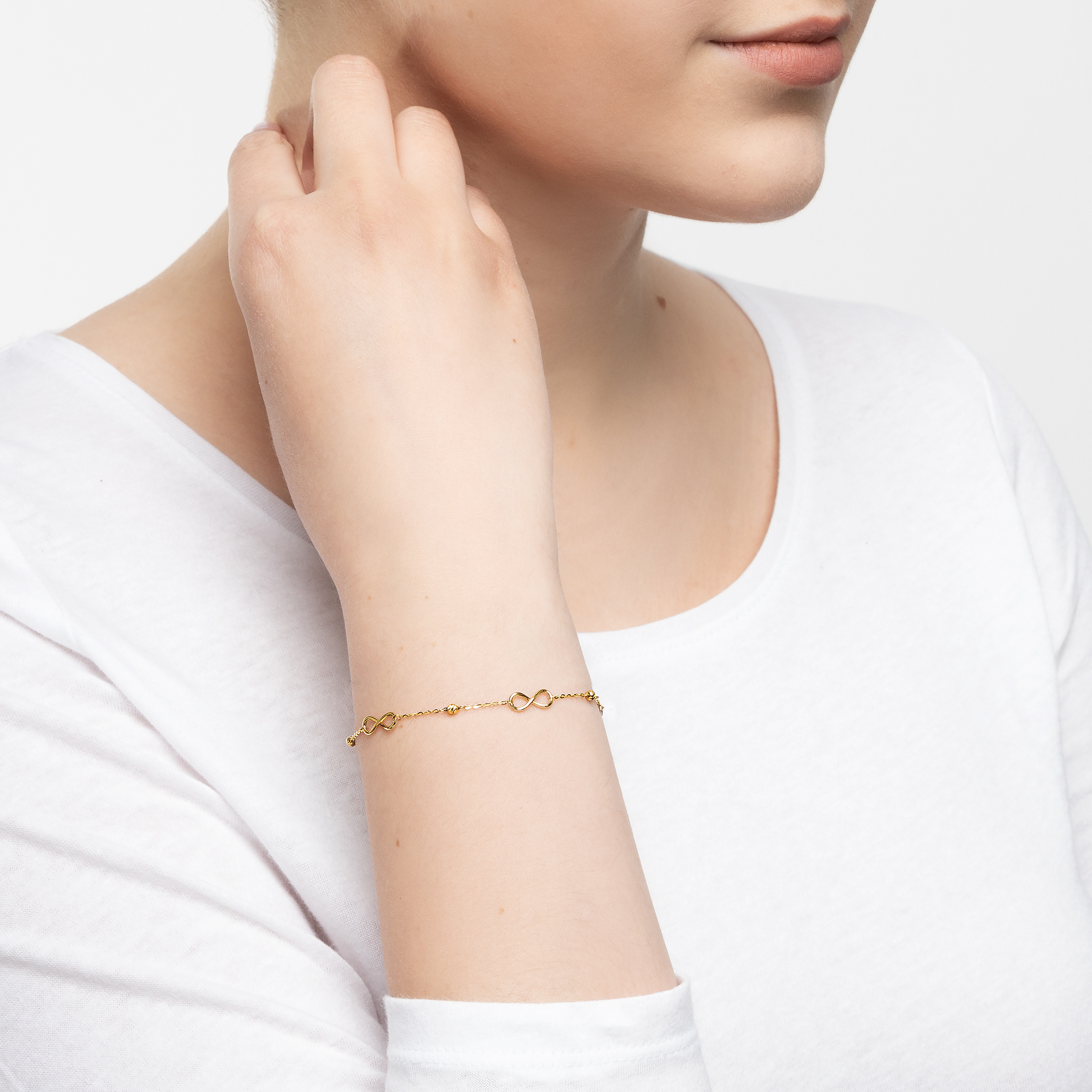 Bransoletka nieskończoność Savicki: złota - 4