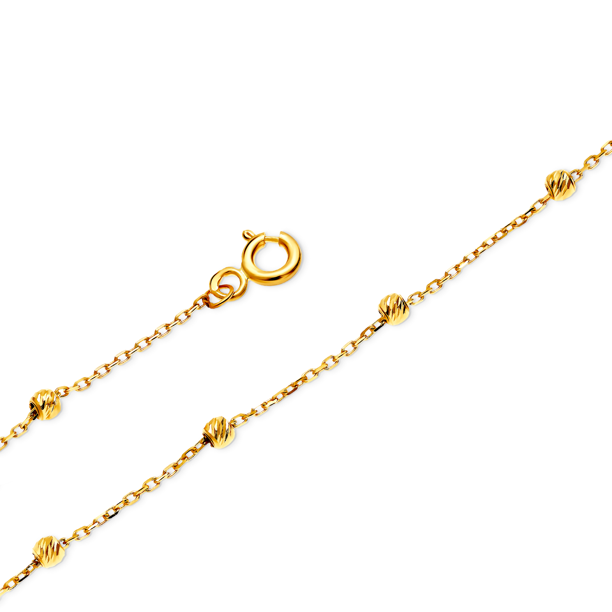 Bransoletka koło Savicki: złota, cyrkonia - 3