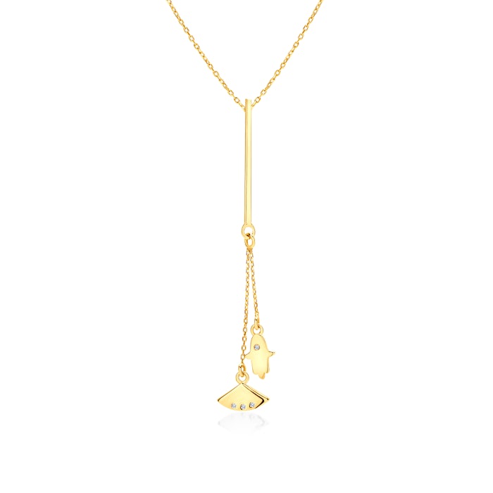 SAVICKI necklace: gold, diamonds