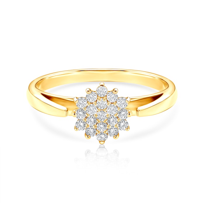 Pierścionek SAVICKI: złoty, diamenty