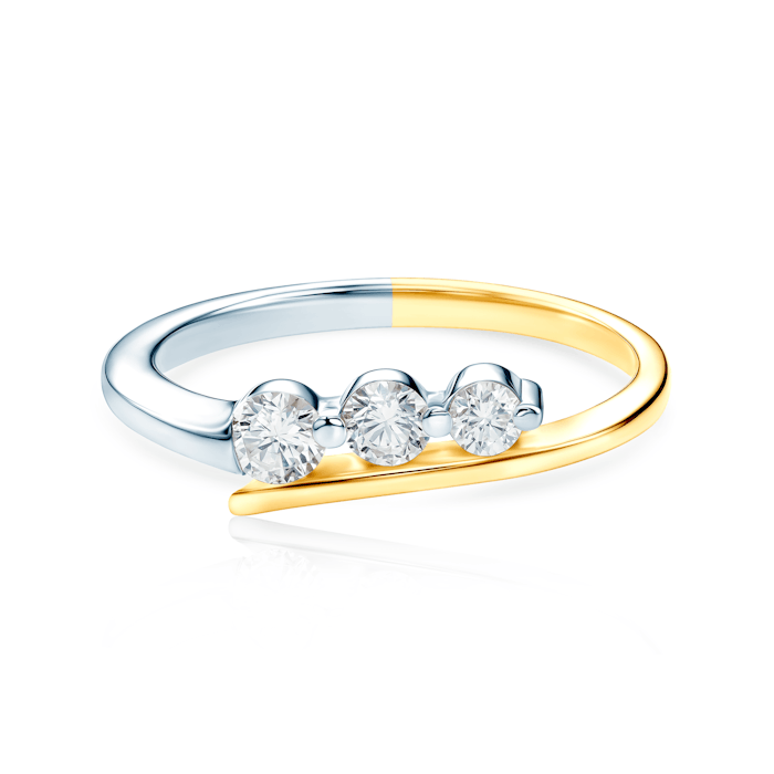 Classical Inspiration Collection | Engagement Ring: two colour gold, diamonds