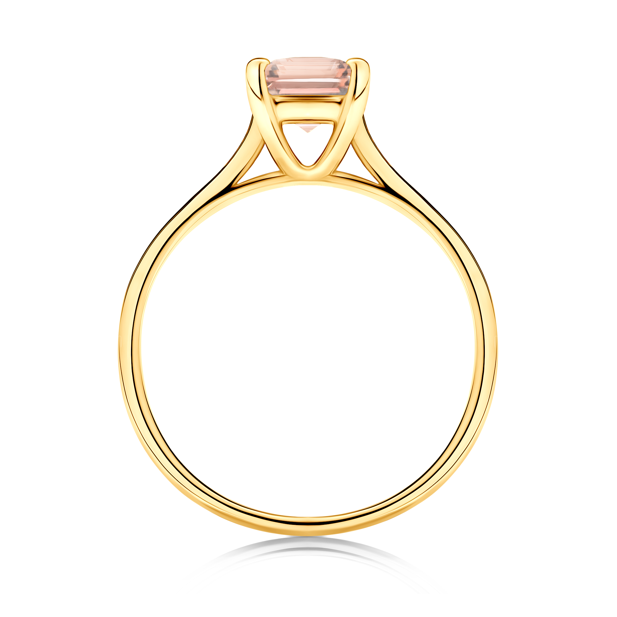 Pierścionek zaręczynowy SAVICKI: złoty, morganit