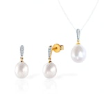 Komplet biżuterii Savicki: złoto, perły