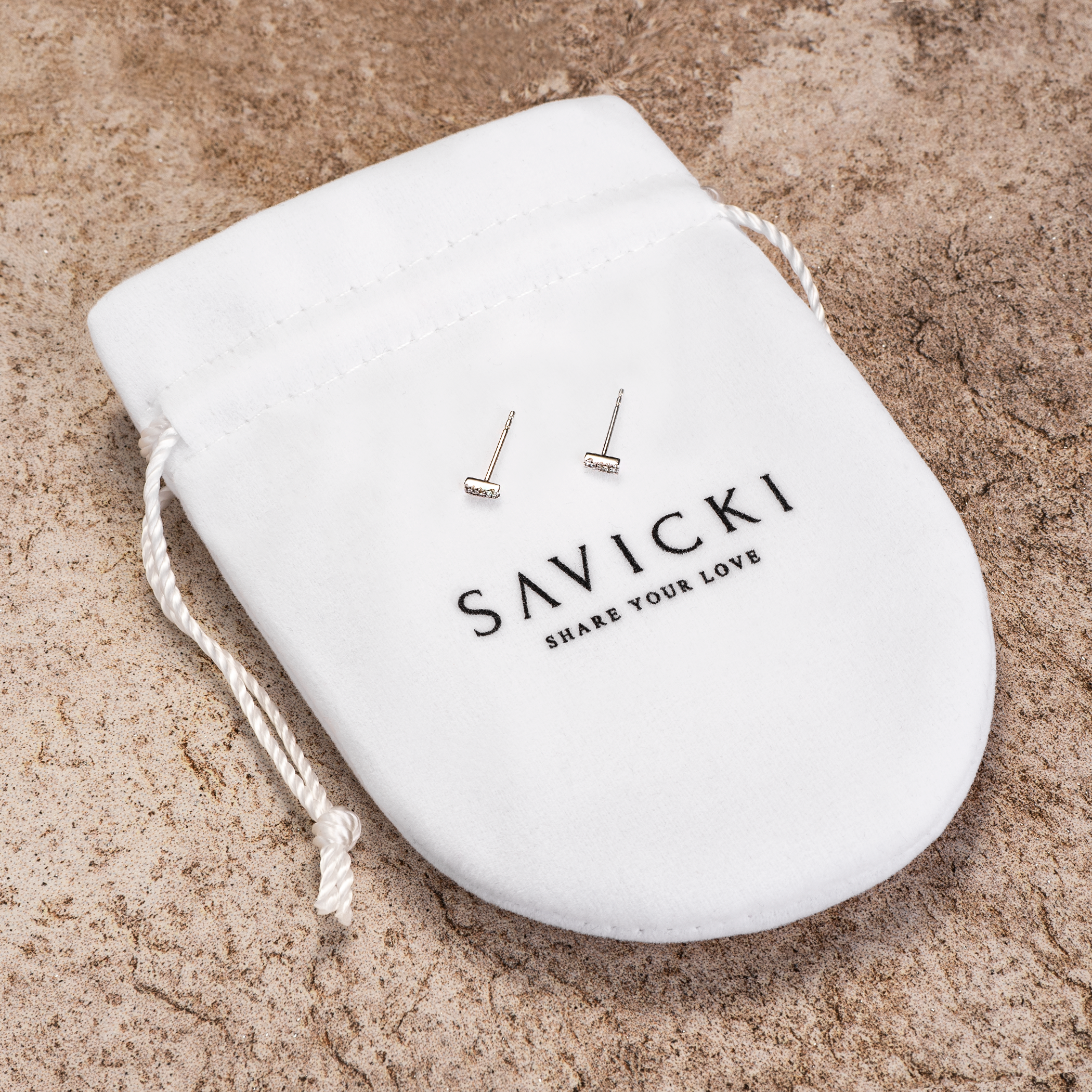 Ohrringe Savicki: Weißgold, Diamanten