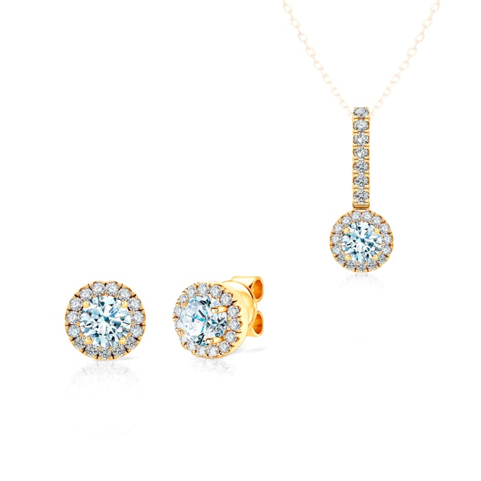 Sada šperků This is Love: žluté zlato, diamanty
