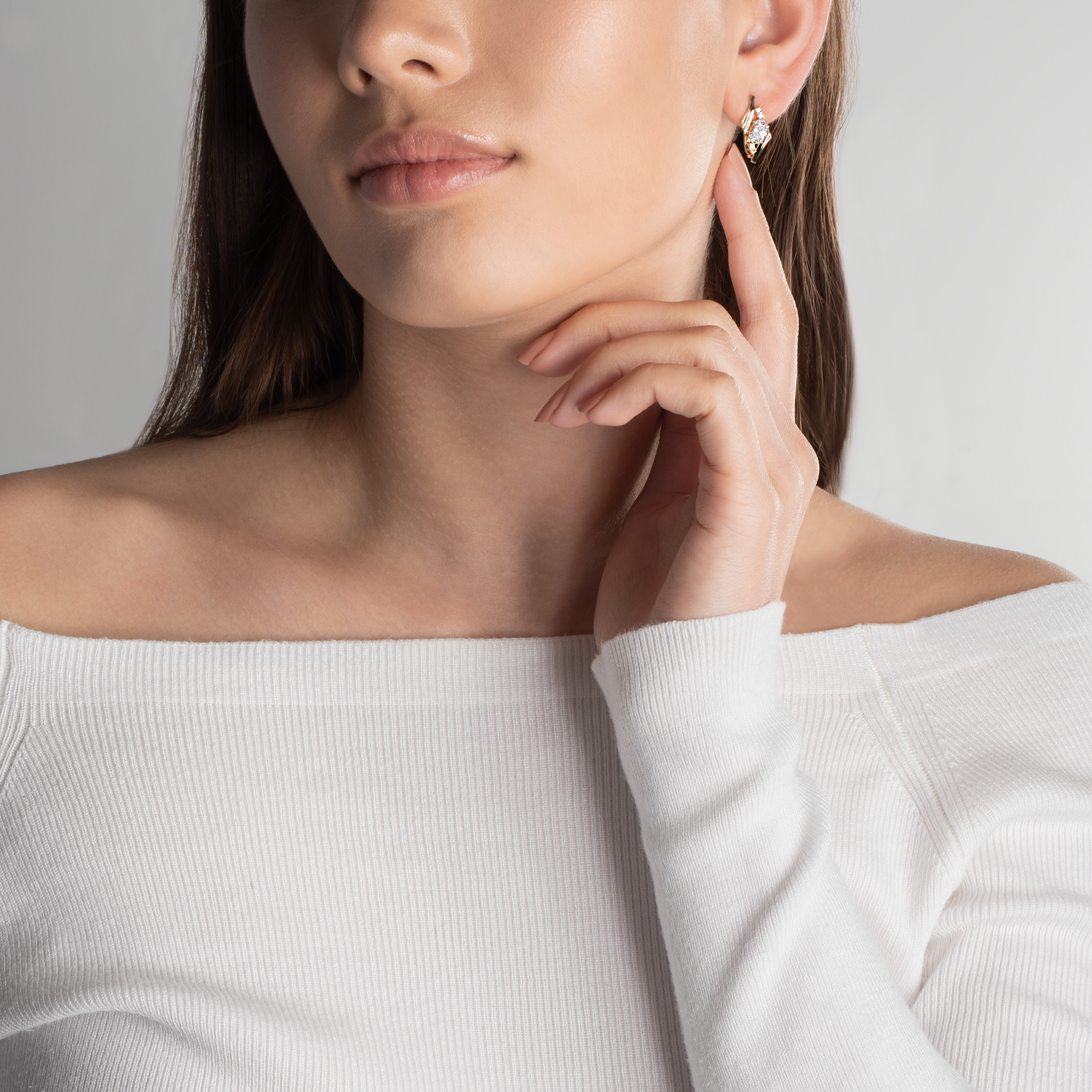 Ohrringe Savicki: Gold, Zirkonia - 5