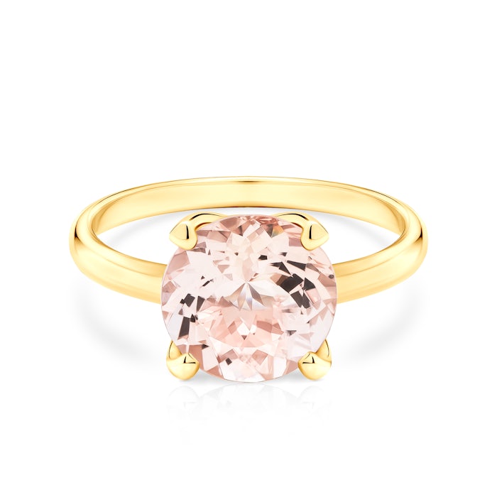 Zásnubní prsten SAVICKI: žluté zlato, morganit