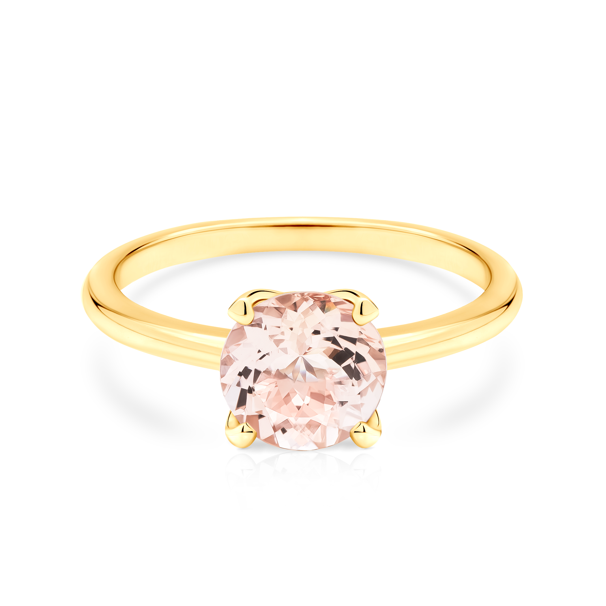 Pierścionek zaręczynowy SAVICKI: złoty, morganit