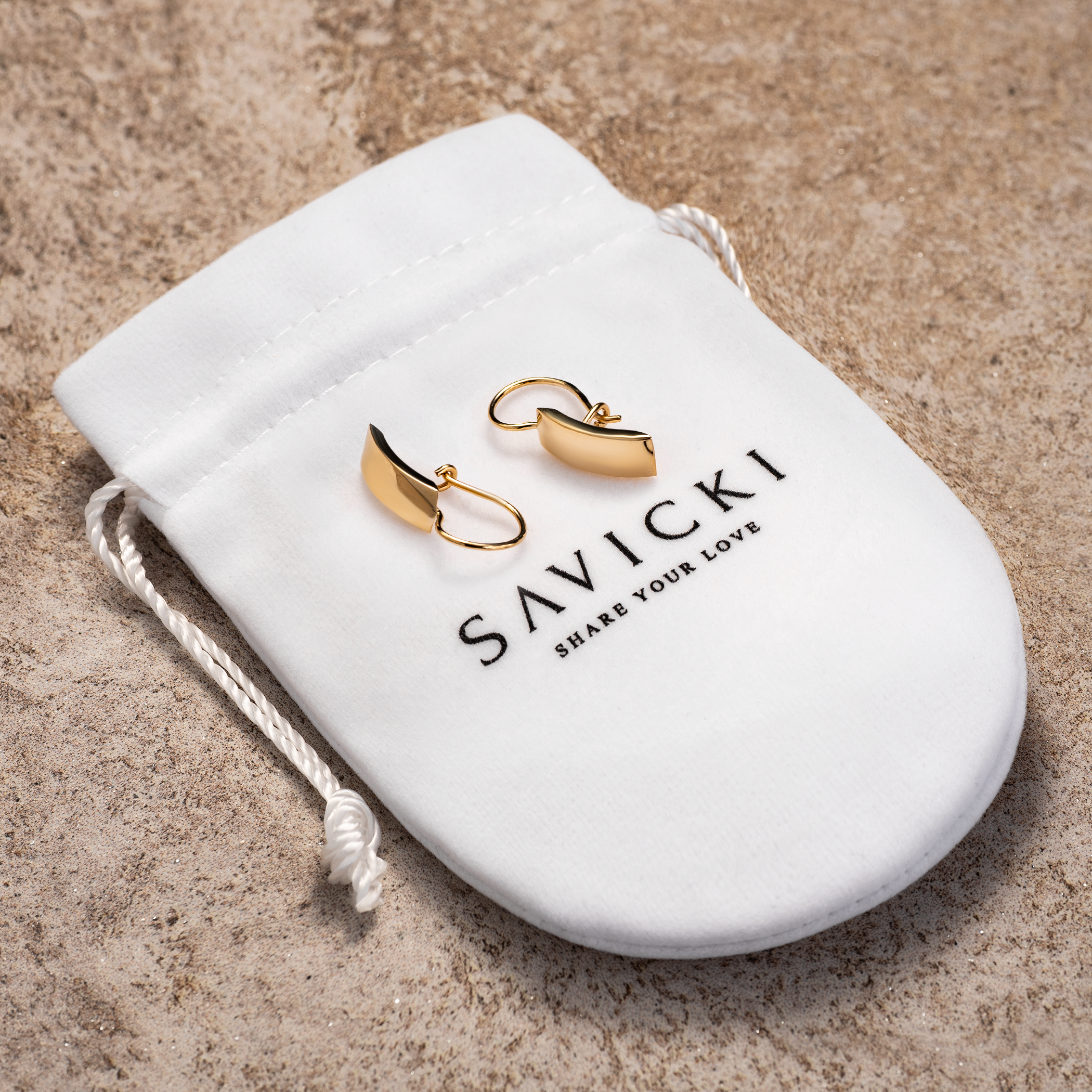 Kolczyki Savicki: złote - 3