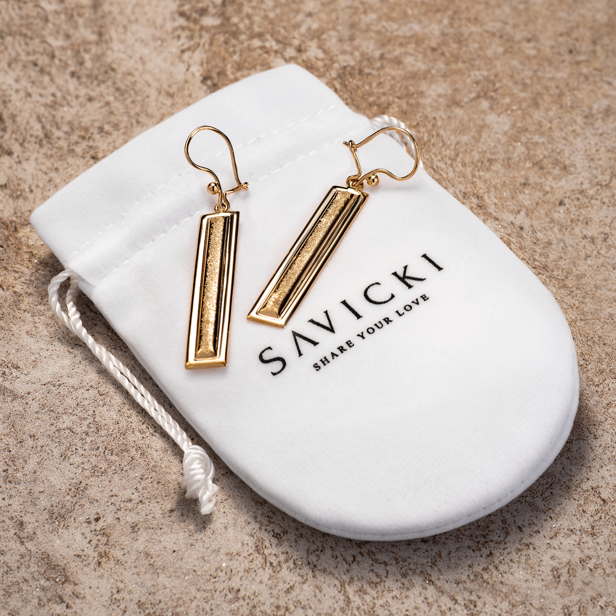 Kolczyki Savicki: złote - 3