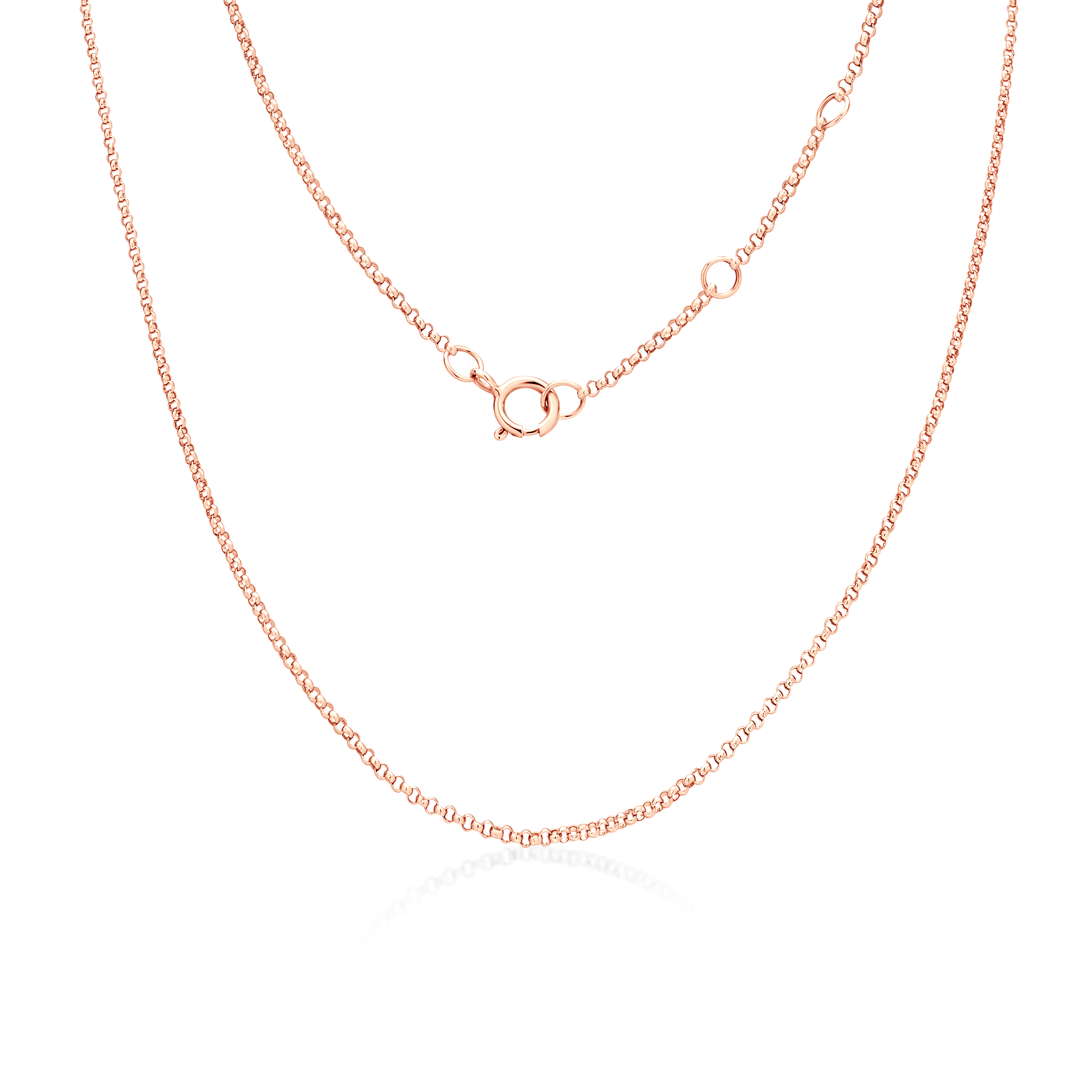 Łańcuszek Savicki 0,6mm: różowe złoto 585, rolo