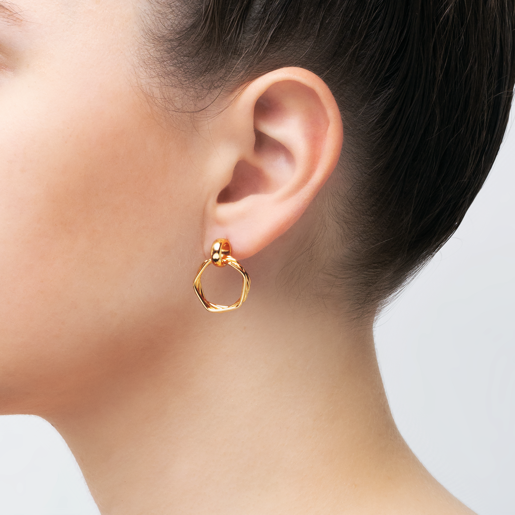 Kolczyki Savicki: srebrne pozłacane