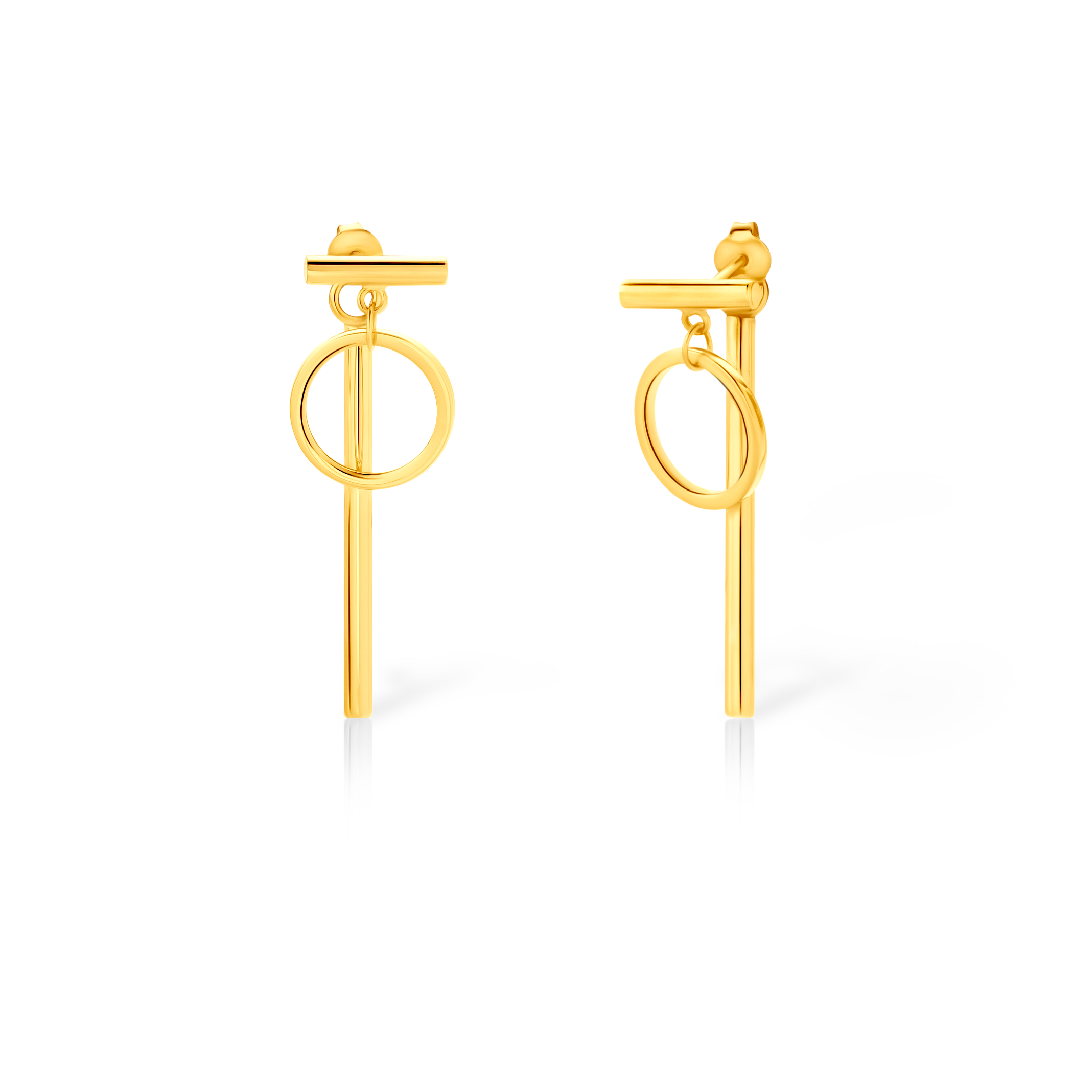 Náušnice SAVICKI: pozlacené stříbro