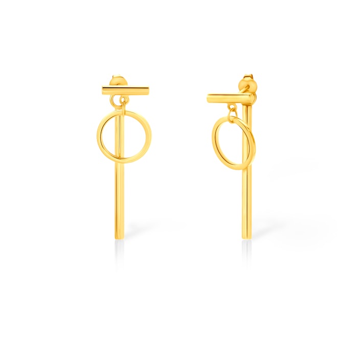 Náušnice SAVICKI: pozlacené stříbro