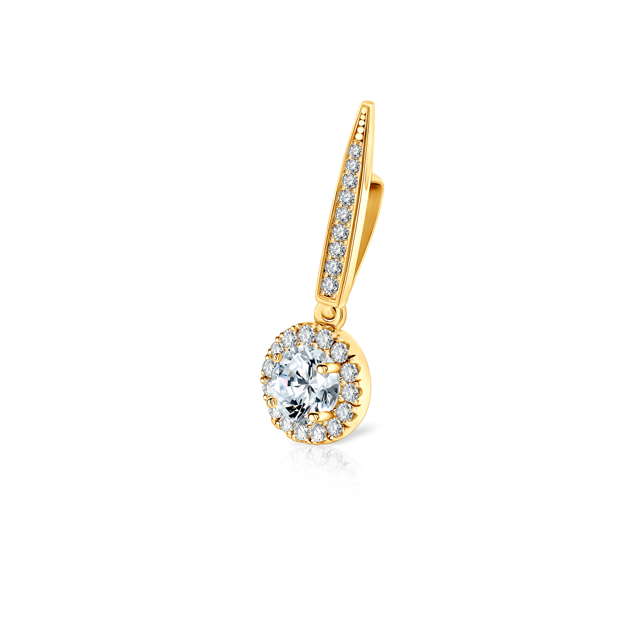 Anhänger This is Love: Gold, Weißer Saphir, Diamanten  - 3