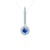 SAVICKI medál: fehérarany kék zafírokkal és gyémántokkal