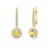Savicki fülbevaló: arany sárga zafírokkal és gyémántokkal