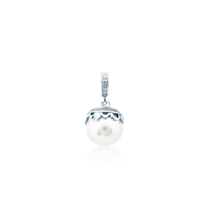 Charms Savicki: srebrny, cyrkonie, perły