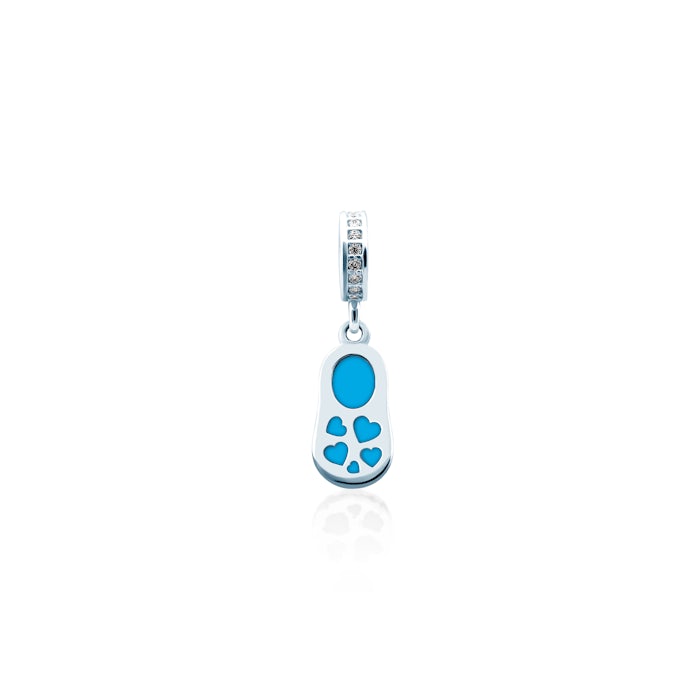 Charm Savicki: silver, zirconia