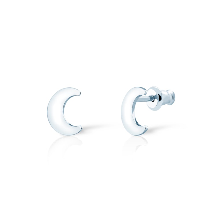 Náušnice měsíc SAVICKI: stříbro