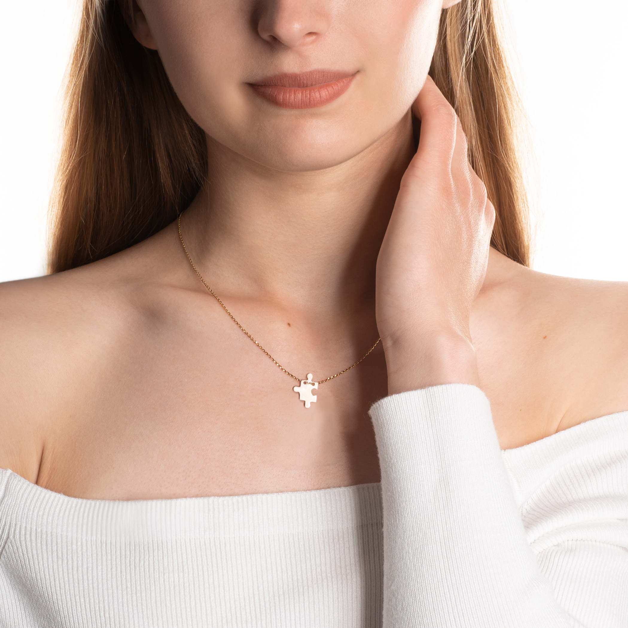 Naszyjnik puzzle Savicki: złoty - 4