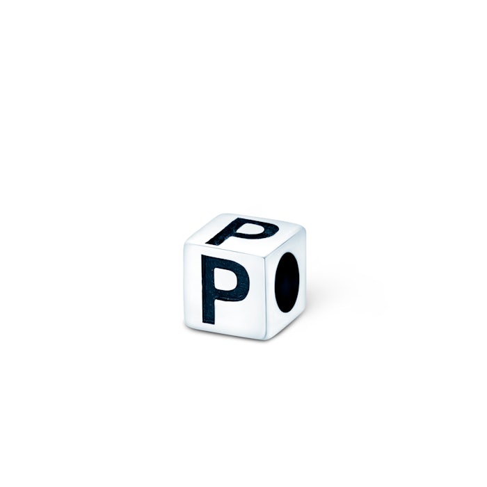 Charm letter P Savicki: silver