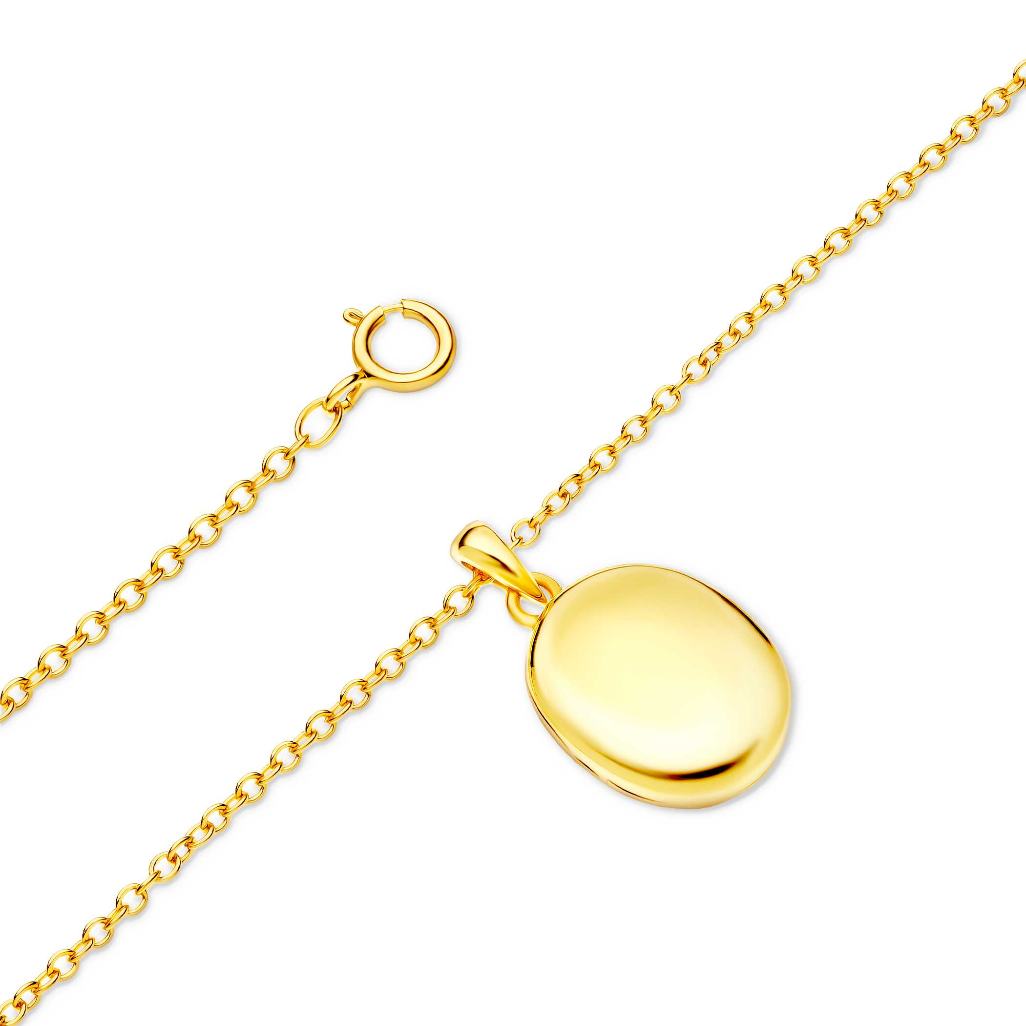 Naszyjnik puzderko Savicki: srebrny pozłacany - 3