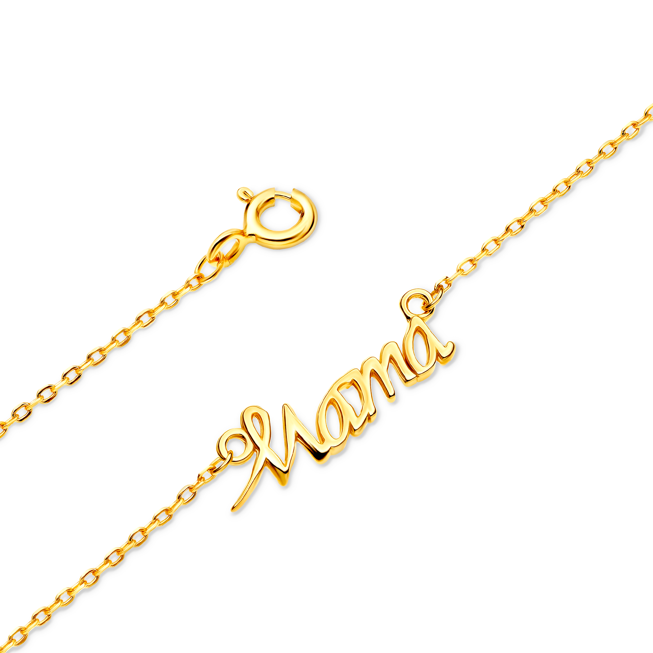 Naszyjnik mama Savicki: srebrny pozłacany - 3