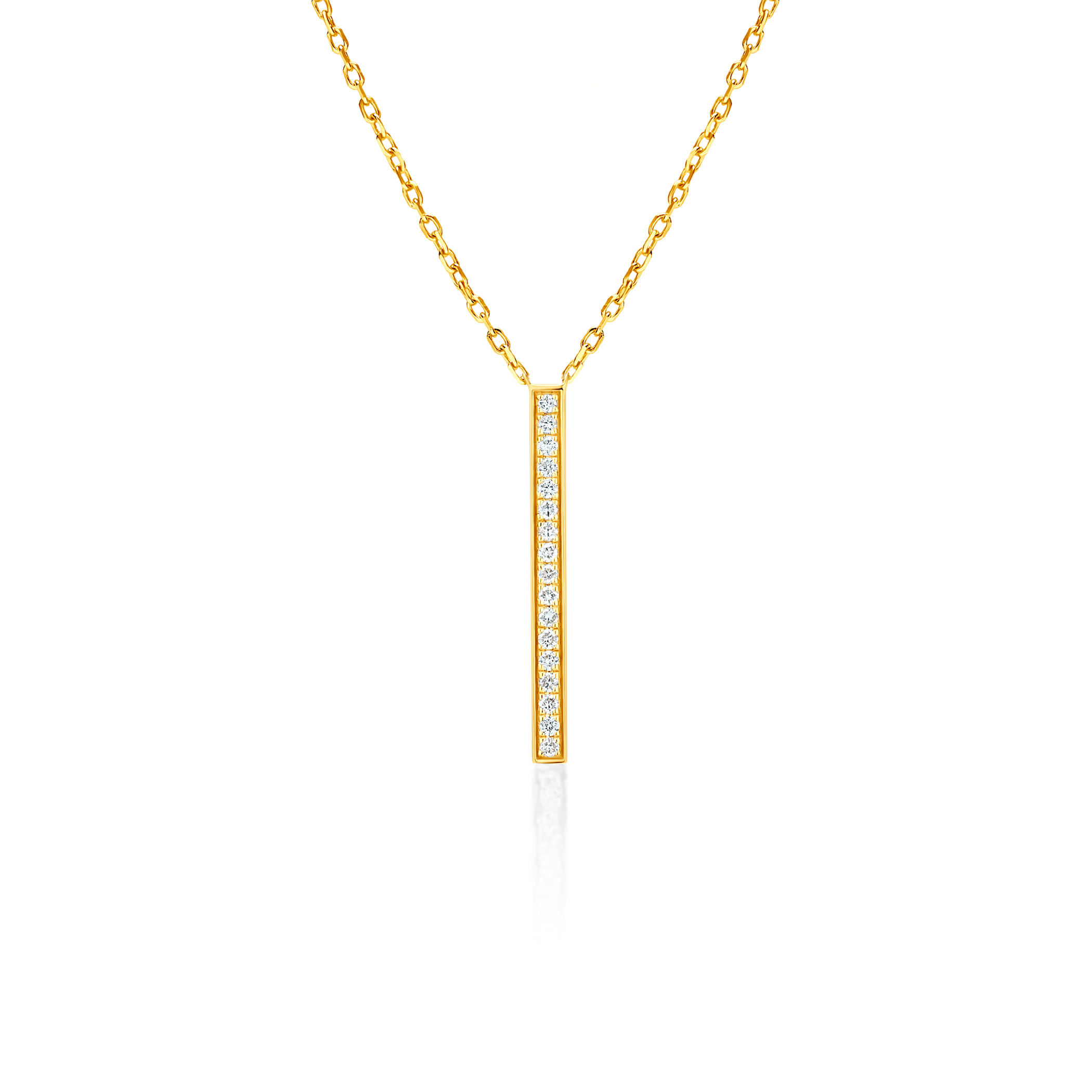 Naszyjnik Savicki: złoty, diamenty