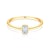 Zásnubní prsten Pure: žluté zlato, diamant