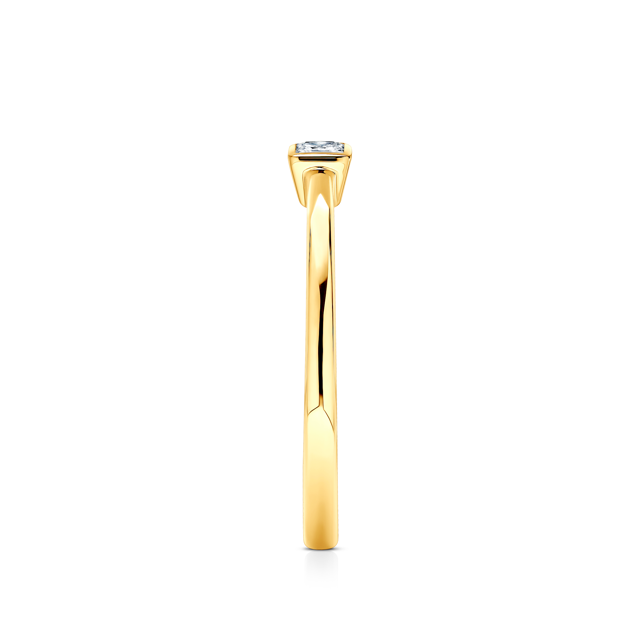 Verlobungsring Pure: Gelbgold, Diamant