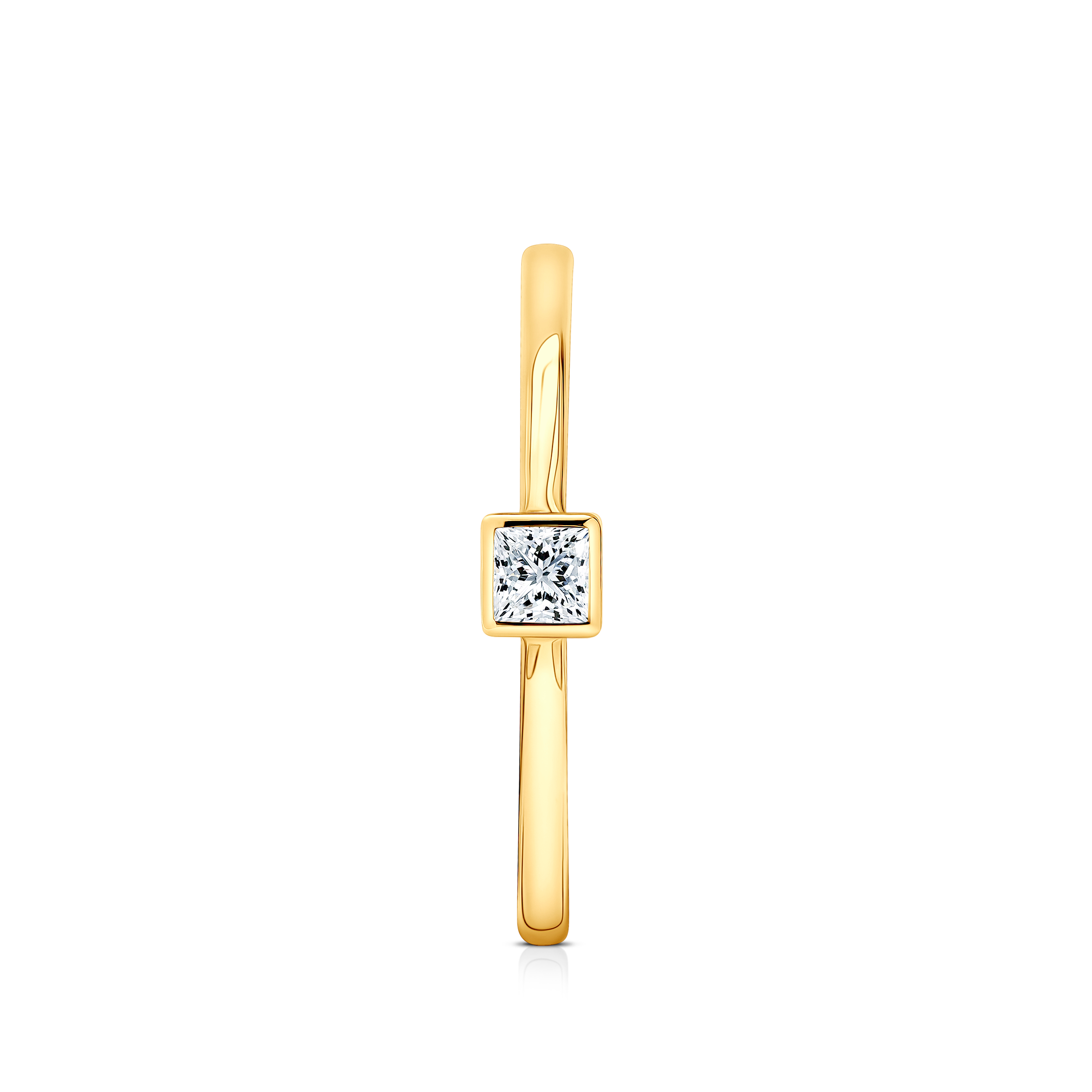 Verlobungsring Pure: Gelbgold, Diamant