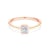 Zásnubní prsten Pure: růžové zlato, diamant