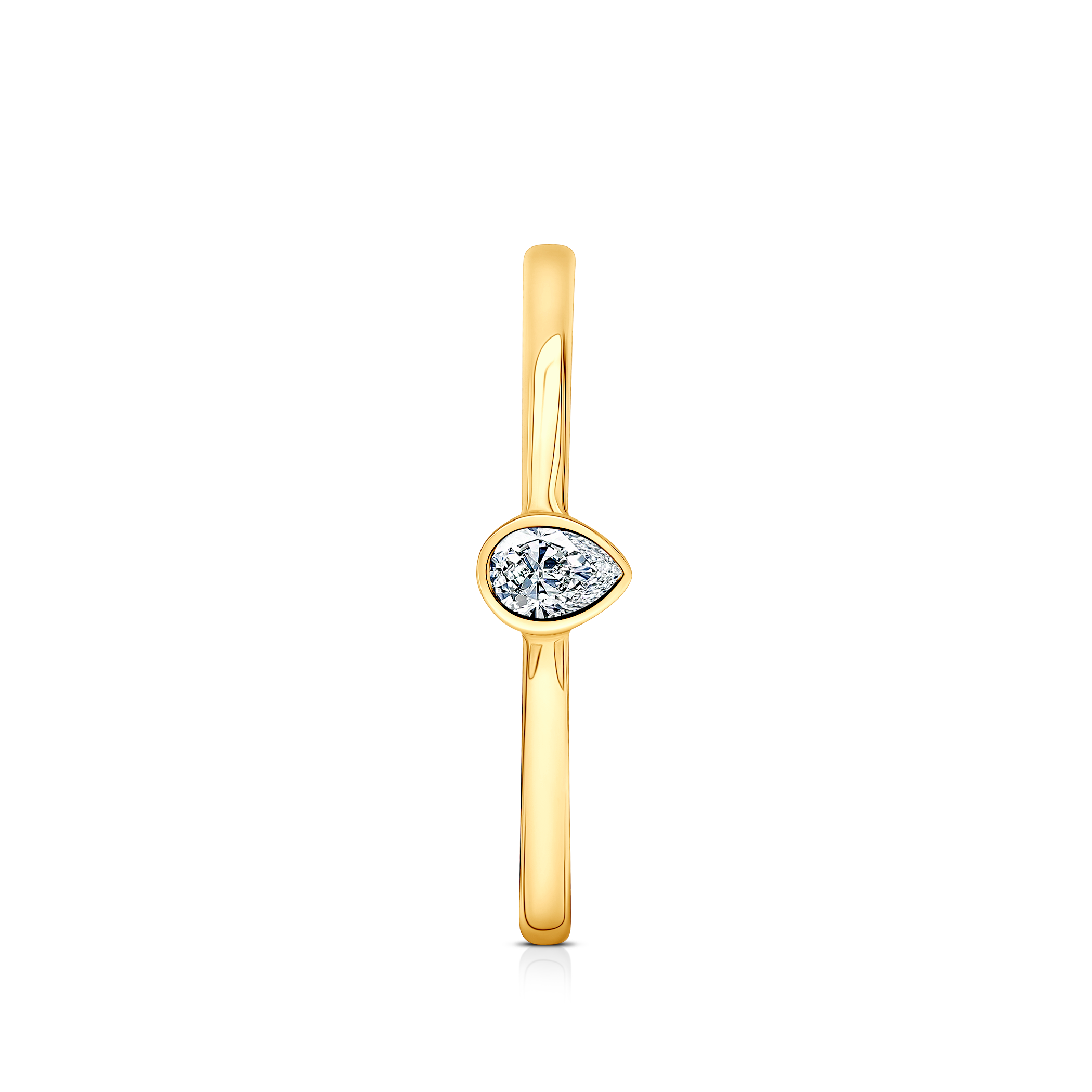 Verlobungsring Pure: Gelbgold, Diamant