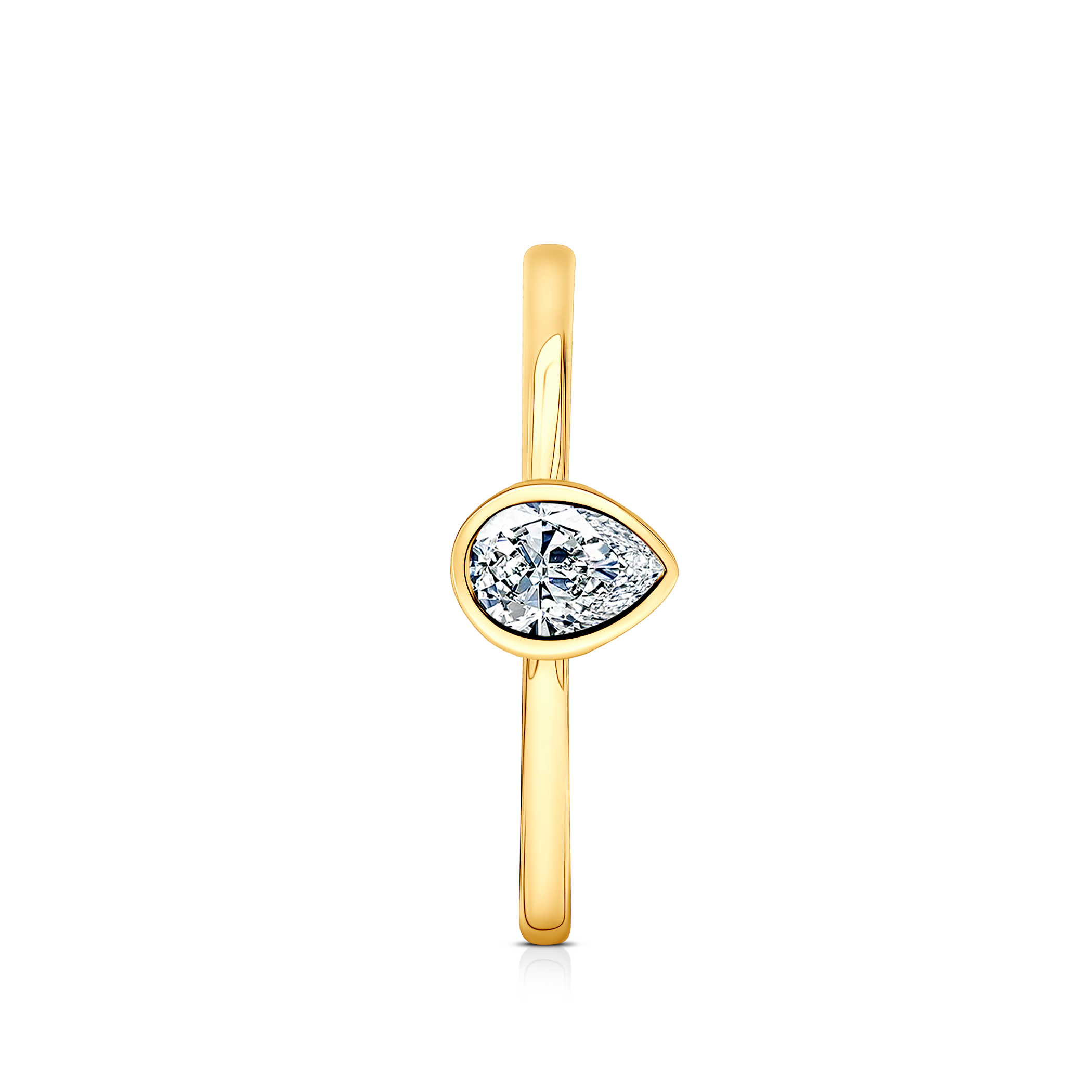 Verlobungsring Pure: Gelbgold, Diamant