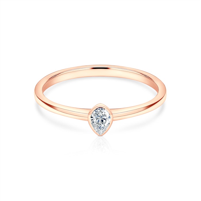 Zásnubný prsteň Pure: ružové zlato, diamant